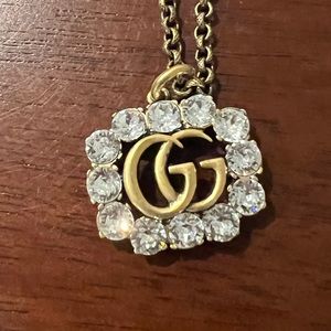 Gucci Crystal GG Marmont Necklace